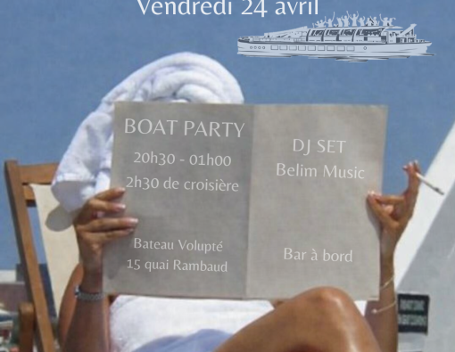 DÉRIVE - CROISIERE FESTIVE - DJ SET - vendredi 24.04.2026